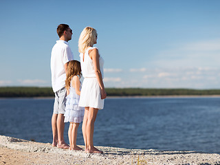 Image showing happy family at the seaside