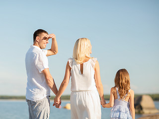 Image showing happy family at the seaside