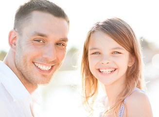 Image showing happy father and child girl having fun