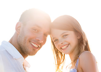 Image showing happy father and child girl having fun