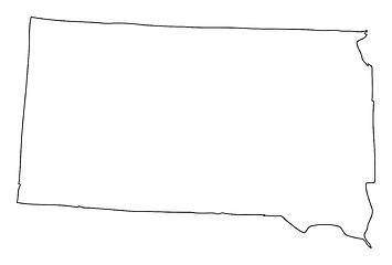 Image showing South Dakota Vector