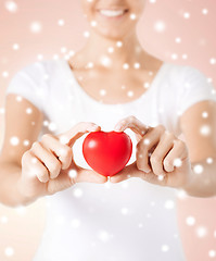 Image showing woman hands with heart