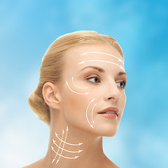 Image showing woman ready for cosmetic surgery