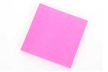 Image showing Notepad pink oblique