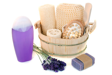 Image showing Lavender shower gel