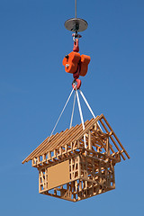 Image showing Wooden model house