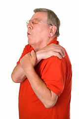 Image showing Old man with rheumatic pain