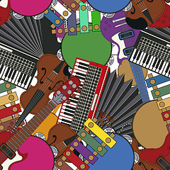 Image showing Musical instruments tile