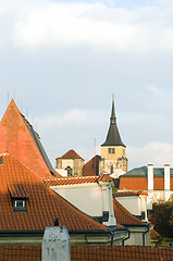 Image showing typical architecture rooftops  Krakow Poland historic district o