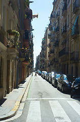 Image showing Sreet in old quarter of Barcelona