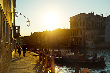 Image showing Sunset in Venice