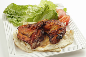 Image showing Tandoori chicken high angle