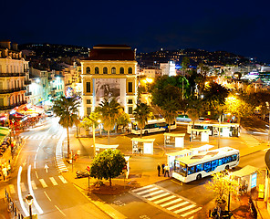 Image showing Cannes at night