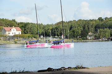 Image showing Boats on the river