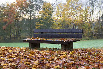 Image showing wooden bench