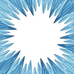 Image showing blue petals frame