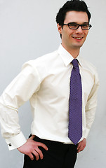 Image showing Smiling young businessman