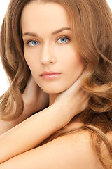 Image showing beautiful woman with long hair