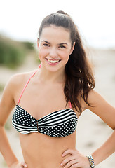 Image showing girl posing on the beach