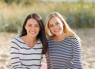 Image showing beautiful teenage girls or young women having fun