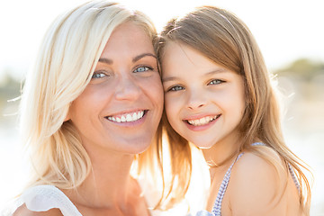 Image showing happy mother and child girl