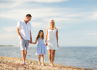 Image showing happy family at the seaside