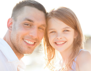 Image showing happy father and child girl having fun