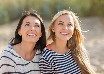 Image showing beautiful teenage girls or young women having fun