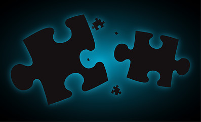 Image showing blue haze jigsaw pieces