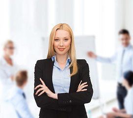 Image showing smiling businesswoman