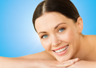 Image showing beautiful smiling woman in spa salon