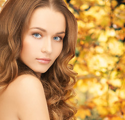 Image showing beautiful woman with long hair