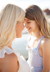 Image showing happy mother and child girl