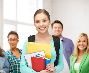 Image showing student with books and schoolbag