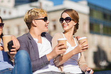 Image showing group of students or teenagers hanging out