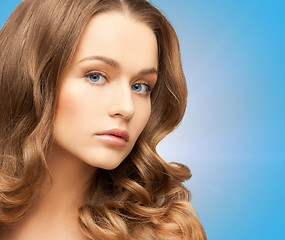 Image showing beautiful woman with long hair