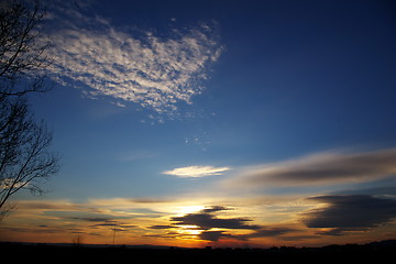 Image showing sunset