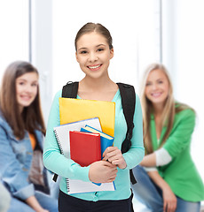 Image showing student with books and schoolbag