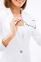 Image showing woman with eyeglasses