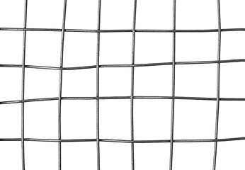 Image showing Metal grid isolated on white