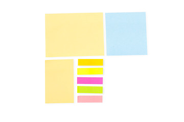 Image showing empty color sticky notes