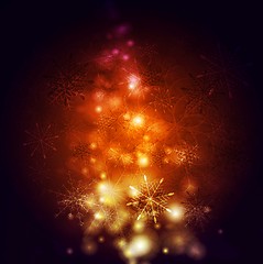 Image showing Abstract vector shiny Christmas background
