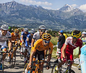Image showing The Peloton in Alps