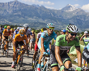 Image showing The Peloton in Alps