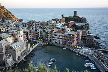 Image showing Vernazza typical houses ,Italy