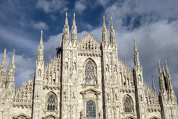 Image showing Facade of Cathedral Duomo, Milan