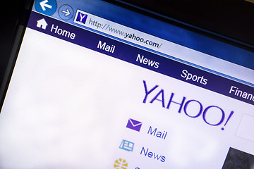 Image showing Yahoo website