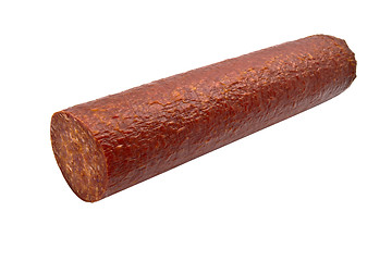 Image showing Big salami sausage 