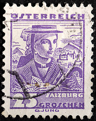 Image showing Salzburg Woman Stamp