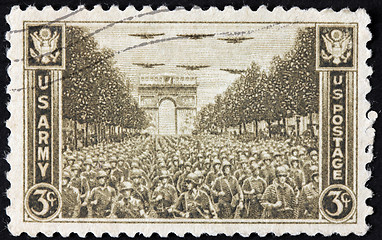 Image showing Paris 1945 Stamp